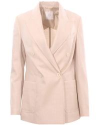 Eleventy - Double-Breasted Side-Pockets Blazer - Lyst