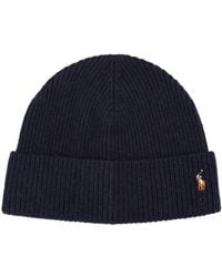 Polo Ralph Lauren - Signature Pony Wool-Blend Beanie Accessories - Lyst