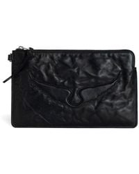 Zadig & Voltaire - Angel Pouch Wings Cow Burnish Bags - Lyst