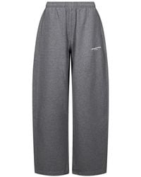 Alexander Wang - Pantalones De Chándal Holgados De Talle Medio Con Logo Estampado - Lyst