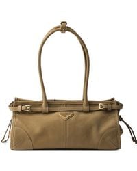 Prada - Medium Bonnie Leather Tote Bag - Lyst