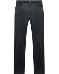 Courreges - Leather Straight-Leg Trousers - Lyst