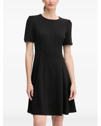 DKNY - Button Detail Mini Dress - Lyst