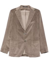 Tagliatore - Sakko Aus Cord Mit Aufgesetzter Tasche - Lyst
