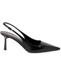 Prada - Slingback Pointed-Toe Pumps - Lyst