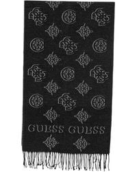 Guess - Bufanda Con Logo Y Flecos - Lyst