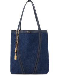 Chloé - Borsa A Spalla Spin Con Inserti - Lyst
