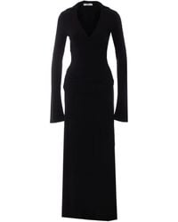 ELEH - Wrap-Style Ruched Maxi Dress - Lyst