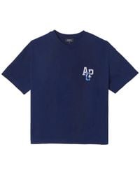 A.P.C. - T-Shirt Met Logoprint - Lyst