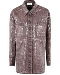 Aviu - Jacke mit Paillettentaschen - Lyst