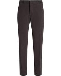Zegna - Mid-rise Cotton Trousers - Lyst