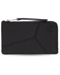 Loewe - Porte-Cartes Et Monnaie Long Puzzle Edge En Cuir De Veau Classique - Lyst