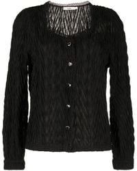 B+ AB - Lace-detailing Square-neck Cardigan - Lyst