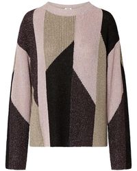 Liu Jo - Sweater With Lamé Inlays - Lyst