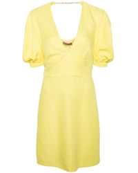 Twin Set - Mini-jurk Met Watervalhals - Lyst