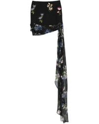 Blumarine - Rock mit Blumenstickerei - Lyst