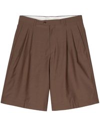 Lardini - Shorts sartoriali con pieghe - Lyst