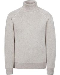 Moorer - Gerippter Rollkragenpullover - Lyst