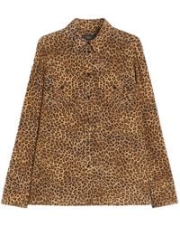 Weekend by Maxmara - Wkdlemma Leopard-Print Silk Shirt - Lyst