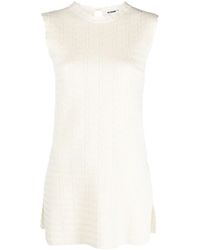 Jil Sander - Sleeveless Knitted Top - Lyst