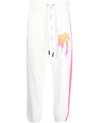 Palm Angels - Sprayed Palm Cotton Track Pants - Lyst