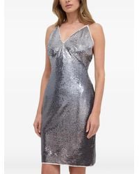 Guess - Sequin V-Neck Mini Dress - Lyst
