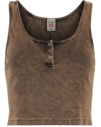 RE/DONE - Ribbed Tank Top - Lyst