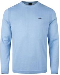 BOSS - Ever X Ribbed Crew-Neck Jumper - Lyst