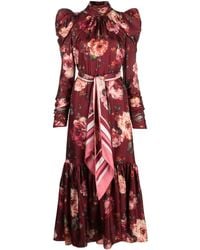Zimmermann - Luminosity Floral-print Silk Dress - Women's - Silk - Lyst