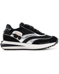 KARL LAGERFELD - Embellished Panelled Sneakers - Lyst