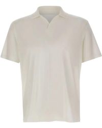 Paul & Shark - Ribbed Open-Collar Polo Shirt - Lyst