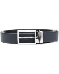 Emporio Armani - Solid Reversible Belt Set - Lyst
