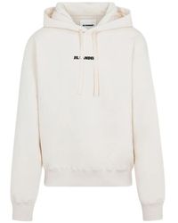 Jil Sander - Sudadera Con Capucha Y Detalle De Logo - Lyst