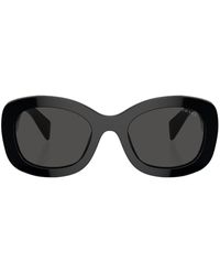 Prada - Prada Pr A13s Oversize Framde Sunglasses - Lyst