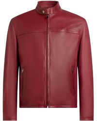 Etro - Veste En Cuir Nappa À Fermeture Zippée - Lyst