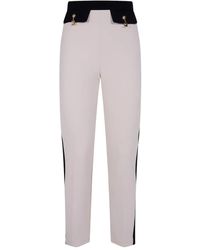 Elisabetta Franchi - Slim Cropped Trousers - Lyst