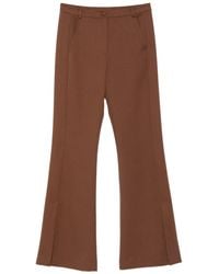 Patrizia Pepe - Flare Logo Trousers - Lyst