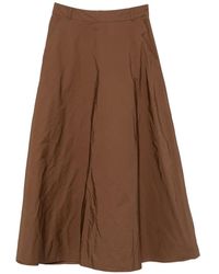 Max Mara - Belt-Loops Flared Maxi Skirt - Lyst