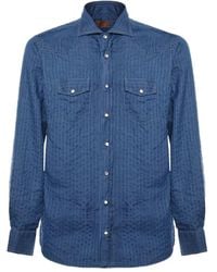 Borriello - Camisa A Rayas - Lyst