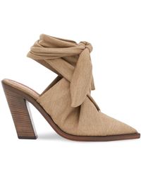 Burberry Scarf-tie 100mm Mules - Multicolour