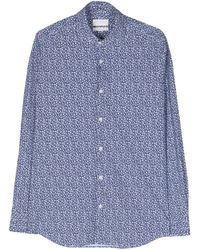 Dell'Oglio - Floral-print Classic-collar Shirt - Lyst