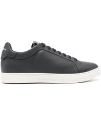 Emporio Armani - Lace-Up Leather Sneakers - Lyst