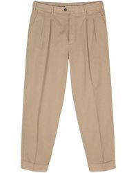 PT Torino - The Reporter Low-rise Tapered Trousers - Lyst