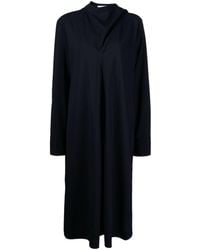 Studio Nicholson - Scarf-detail Long-sleeve Midi Dress - Lyst