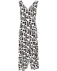 Max Mara - Berard Geometric-print Midi Dress - Lyst