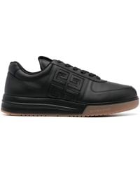 Givenchy - 4G Logo Geprägte Low Top Leder Sneakers - Lyst