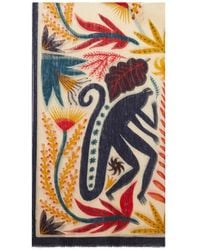 Etro - Schal Mit Fransen - Lyst