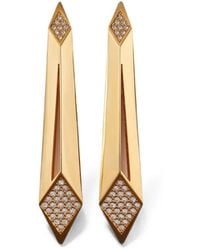 Versace - Blade Crystal Earrings - Lyst