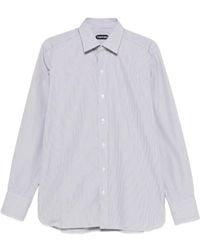 Tom Ford - Striped Long-Sleeve Shirt - Lyst