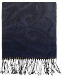 Etro - Écharpe Frangée À Motif Cachemire - Lyst